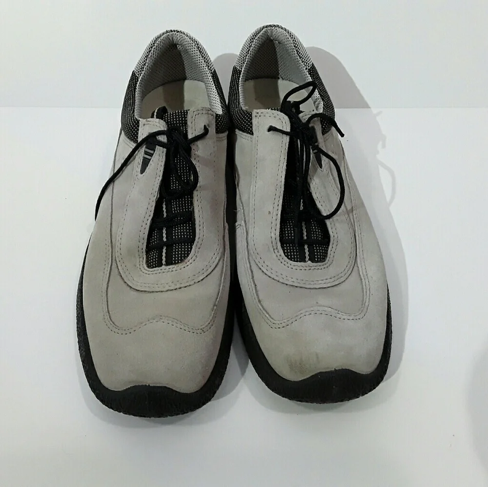 ECCO Suede Casual Lace Shoes Mens Comfort Size 42